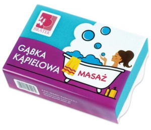 Bratek, Gąbka kąpielowa do masażu, 1 sztuka (HIT)
