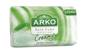Arko, Mydło w kostce, Kremowe, 90g (HIT)