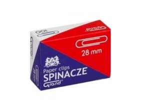 Spinacze biurowe okrągłe 28 mm, 100 sztuk