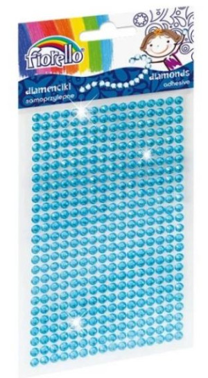 Diamenciki błyszczące samoprzylepne niebieskie GR-DS039-2