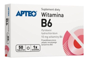 Apteo Witamina B2 3mg, 50 tabletek - Długi termin ważności!
