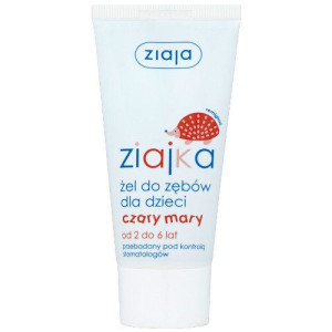 Ziajka, żel do zębów dla dzieci i niemowląt bez fluoru, 50ml - Długi termin