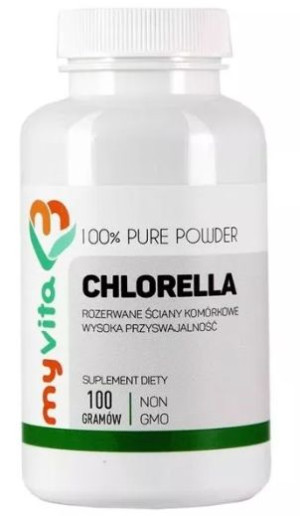 MyVita, Chlorella, 100g - Długi termin ważności!
