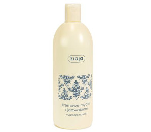 Ziaja, kremowe mydło do ciała z jedwabiem pod prysznic i do kąpieli, 500ml