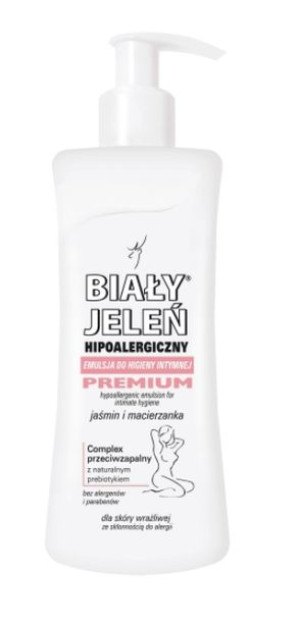 Biały Jeleń, Emulsja do higieny intymnej z jaśminem i macierzanką, 265 ml (
