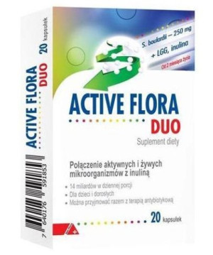 Active Flora DUO, 20 kapsułek - Długi termin ważności!