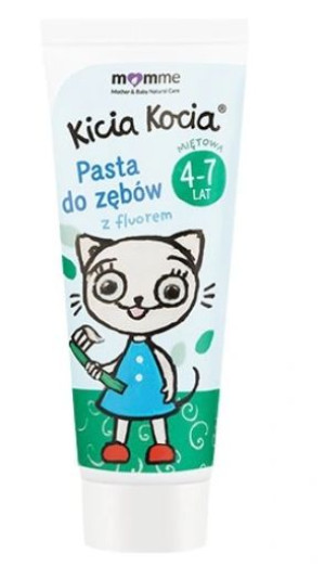 Kicia Kocia, Pasta do zębów Guma balonowa 4-7 lat, 50 ml - Długi termin waż