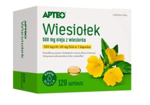 Apteo Wiesiołek, 120 kapsułek - Długi termin ważności!
