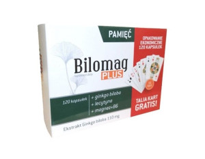 Bilomag Plus 120 kapsułek + Talia Kart - Długi termin ważności!