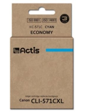Actis, Tusz do Canon KC-571C (zamiennik CLI-571C) cyan (błękitny)