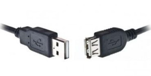 Gembird, Przedłużacz USB 2.0 typu AM-AF 1.8m, czarny