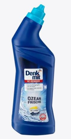 (DE) Denkmit, Środek do czyszczenia toalet, oceaniczna świeżość, 1l (PRODUK