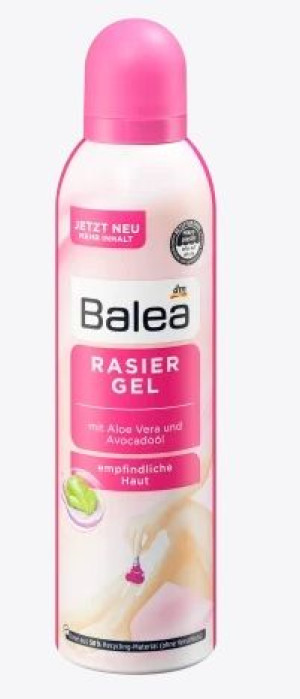 (DE) Balea, Aloe Vera & Avocadoöl, Żel do golenia, 200 ml (PRODUKT Z NIEMIE
