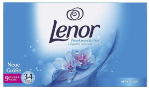 (DE) Lenor, Aprilfrisch, Ściereczki do suszarki, 34 sztuki (PRODUKT Z NIEMI