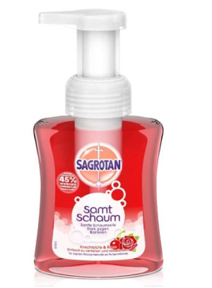 (DE) Sagrotan, Samt schaum, Mydło, różane, 250ml (PRODUKT Z NIEMIEC)