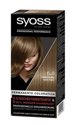 (DE) Syoss, Dunkelblond 6-8, Farba do włosów (PRODUKT Z NIEMIEC)