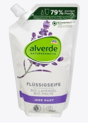(DE) Alverde, Wkład do mydła, lawenda,  500ml (PRODUKT Z NIEMIEC)