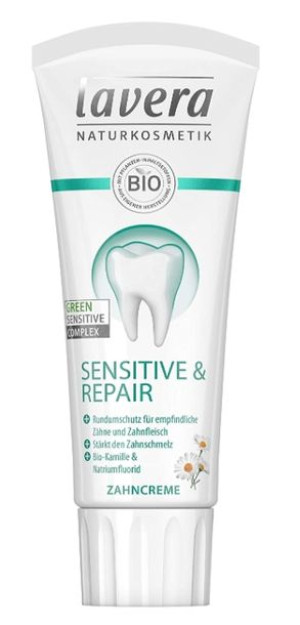 (DE) Lavera, Sensitive & Repair, Pasta do zębów z rumiankiem, 75 ml (PRODUK