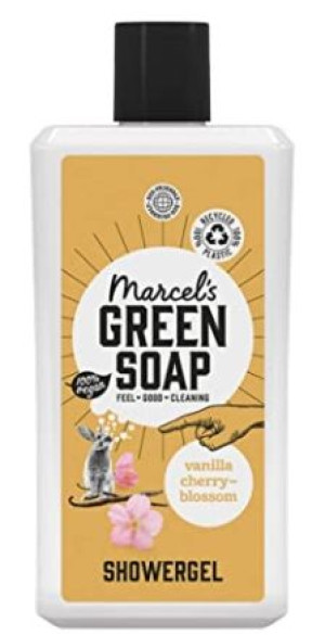 (DE) Marcel's, Green Soap, Vanilla & Cherry Blossom, Źel pod prysznic, 500m