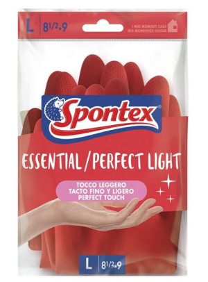 (DE) Spontex, Rękawice domowe, rozmiar L, 2 pary (PRODUKT Z NIEMIEC)
