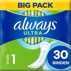 (DE) Always, Ultra, Podpaski, 30 sztuk (PRODUKT Z NIEMIEC)