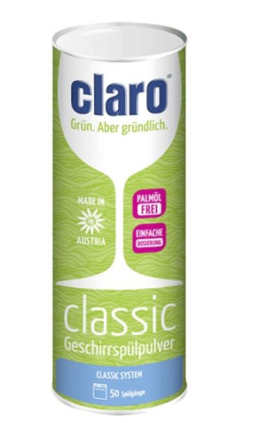 (DE) Claro, Proszek do zmywarki, 900g (PRODUKT Z NIEMIEC)