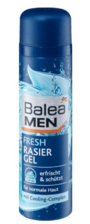 (DE) Balea Men, Żel do golenia świeży, 200ml (PRODUKT Z NIEMIEC)