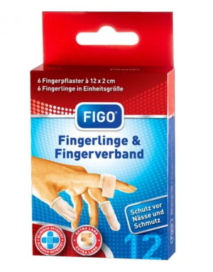 (DE) Figo, Plastry na palce, 12 sztuk (PRODUKT Z NIEMIEC)