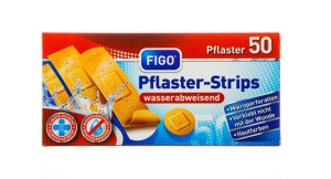 (DE) Figo, Plastry, 4 rozmiary, 50 sztuk  (PRODUKT Z NIEMIEC)