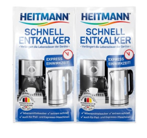 (DE) Heitmann, Odkamieniacz do ekspresów, czajników, 2 x 15g (PRODUKT Z NIE