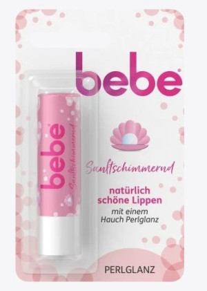 (DE) Bebe, Pomadka do ust, perłowa, 4,9g (PRODUKT Z NIEMIEC)