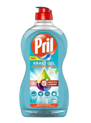 (DE) Pril, Gel Antibacterial, Płyn do mycia naczyń, 450ml (PRODUKT Z NIEMIE