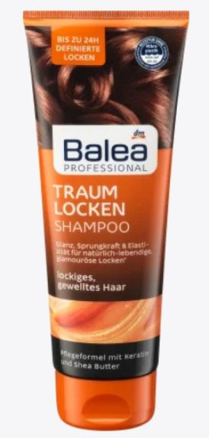 (DE) Balea, Szampon Nawilżający do włosów kręconych, 250 ml (PRODUKT Z NIEM