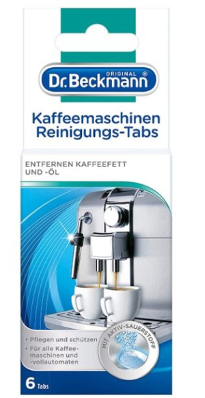 (DE) Dr. Beckmann, tabletki do czyszczenia ekspresów, 6 sztuk (PRODUKT Z NI