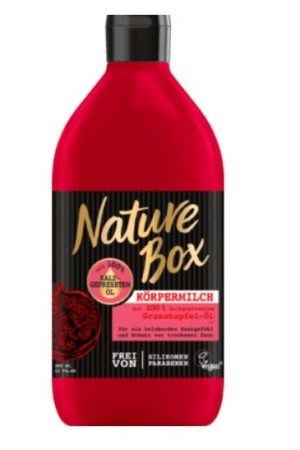 (DE) Nature Box, Mleczko do ciała z olejkiem z granatu, 385 ml (PRODUKT Z N