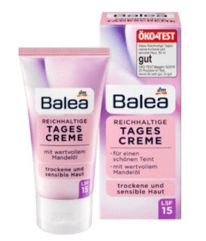 (DE) Balea, Bogaty krem na dzień SPF15, 50ml (PRODUKT Z NIEMIEC)
