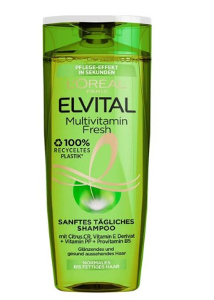 (DE) L'Oreal, Multivitamin Fresh Szampon, 300 ml (PRODUKT Z NIEMIEC)