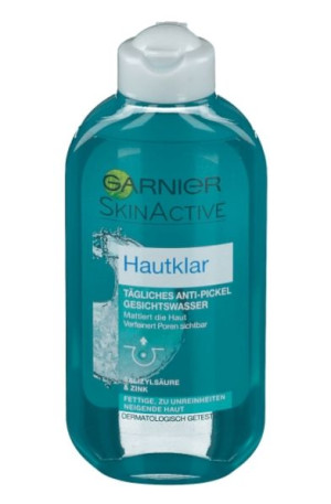 (DE) Garnier, Tonik do twarzy, przeciw pryszczom, 200 ml (PRODUKT Z NIEMIEC