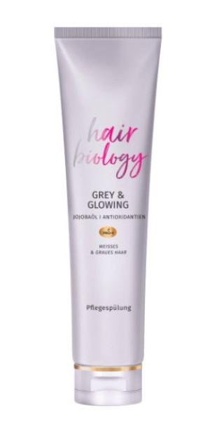 (DE) Hair Biology, Grey & Glowing, Odżywka, 160 ml  (PRODUKT Z NIEMIEC)