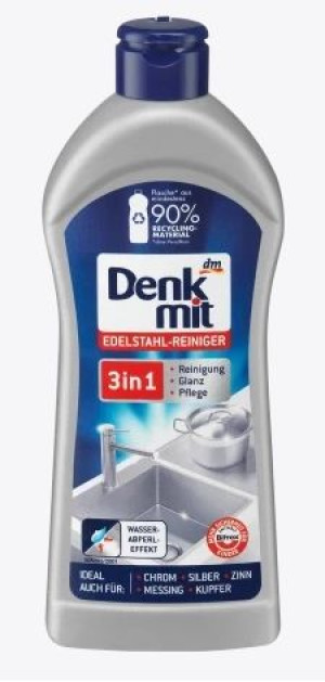 (DE) Denkmit, Środek do czyszczenia stali nierdzewnej, 300 ml (PRODUKT Z NI