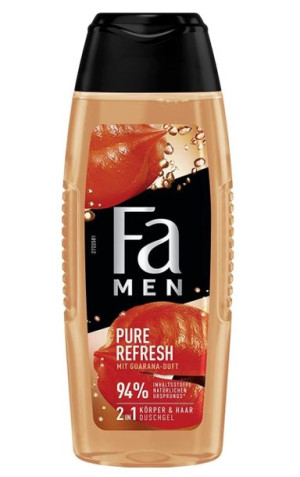 (DE) Fa Men, Pure Refresh Żel pod prysznic do ciała i włosów, 250 ml (PRODU