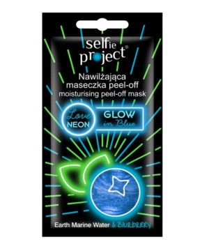(DE) Selfie Project, Glow In Blue, Maska do twarzy, 10g (PRODUKT Z NIEMIEC)