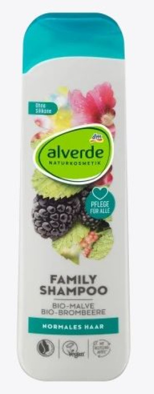 (DE) Alverde, Family, Szampon, jeżyna, 300ml (PRODUKT Z NIEMIEC)