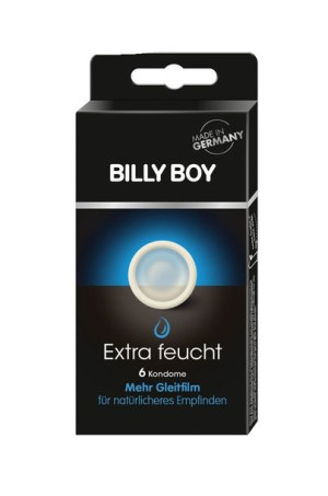 (DE) Billy Boy, Extra Feucht, Prezerwatywy, 6 sztuk (PRODUKT Z NIEMIEC)