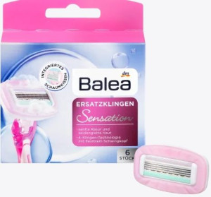 (DE) Balea, Sensation, Wymienne ostrza, 6 sztuk (PRODUKT Z NIEMIEC)