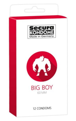 (DE) Secura Kondome, Big Boy, Prezerwatywy 60mm, 12 sztuk (PRODUKT Z NIEMIE