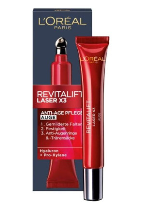 (DE) L'Oréal, Laser X, Krem pod oczy, 15 ml (PRODUKT Z NIEMIEC)