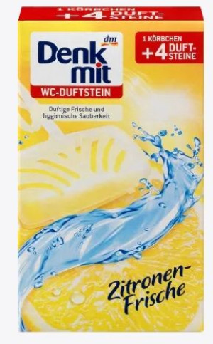 (DE) Denkmit, Środek do czyszczenia toalet, cytryna, 4 sztuki (PRODUKT Z NI