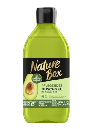 (DE) Nature Box, Żel pod prysznic, awokado, 250ml (PRODUKT Z NIEMIEC)