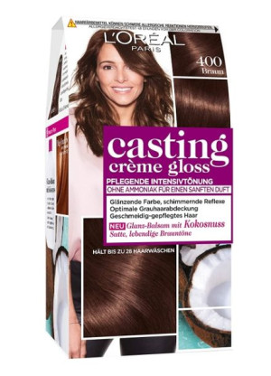 (DE) L'Oréal, Casting Creme Gloss, Farba do włosów, 400 Braun (PRODUKT Z NI
